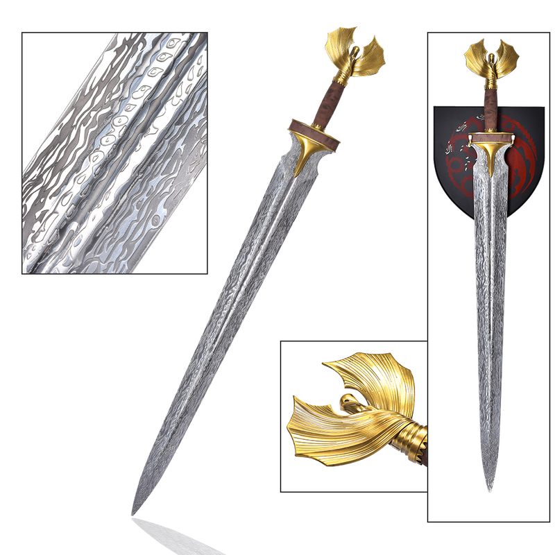 Factory Outlet 40in TV House of the Dragon Stainless Steel Blade Real Sword Weapon Rhaenyra Targaryen Sword Original