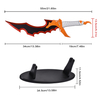55cm Anime Solo Leveling Metal Weapon Sword Sung Jin Woo 440ss Blade Real Knight Killer Dagger with Wood Stand
