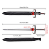 83cm Thundercats Lion-O Sword of Omens Unsharpened Stainless Steel Blade Real Weapon Sword with PU Leather Sheath