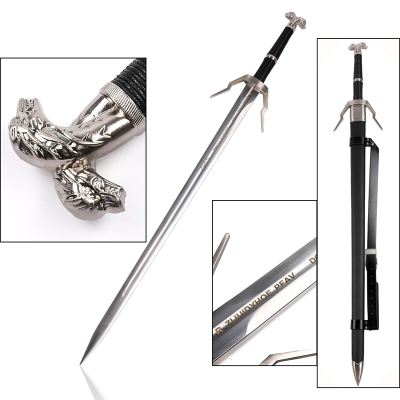 Wholesale The Witcher 3 Weapon Replica Geralt of Rivia Silver Sword