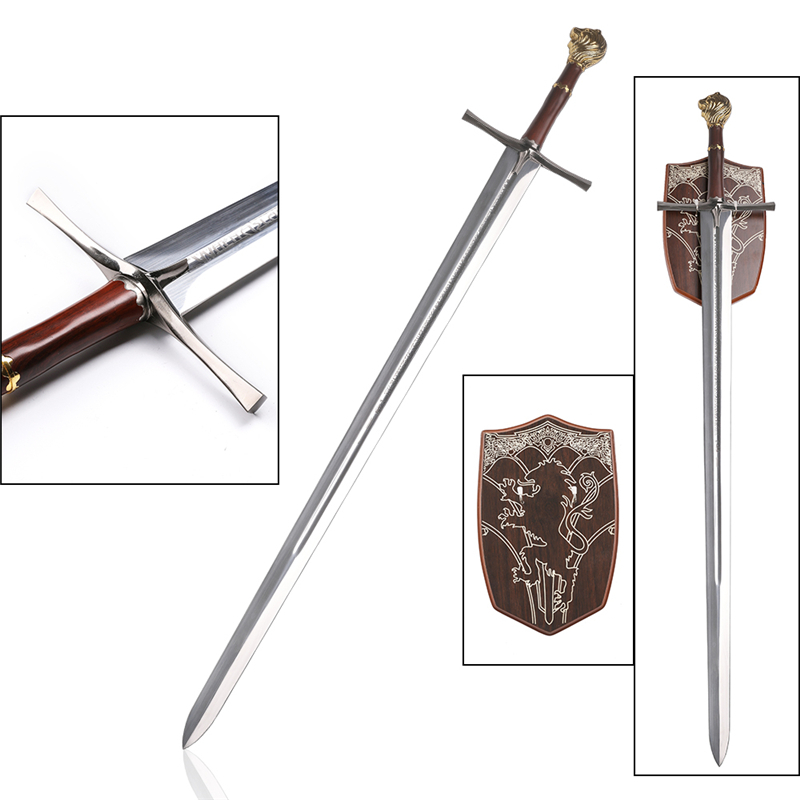 The Chronicles of Narnia Peter Prince Weapon Lion Head Long Sword Replica
