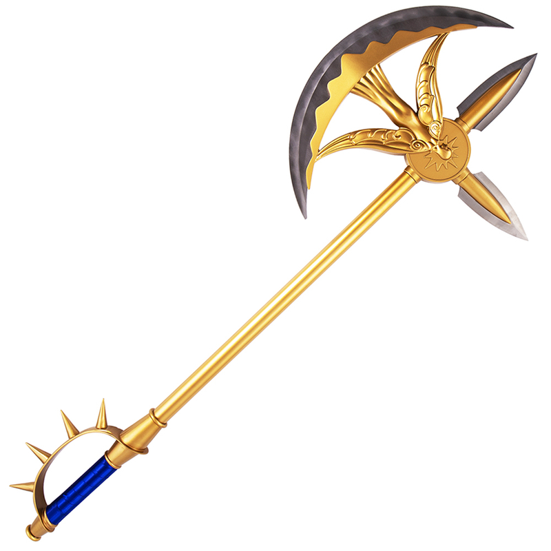 Metal Model Seven Deadly Sins Weapon Replica Escanor Rhitta Divine Axe 