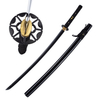 Handmade 1045 Carbon Steel Battle Ready Black Blade Japanese Samurai Katana Sword Replica