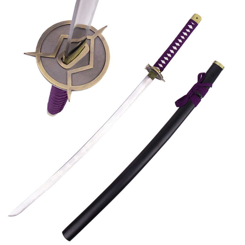 Japanese Anime Bleach Real Katana Replica Ginrei Kuchiki Zanpakuto Sword Carbon Steel