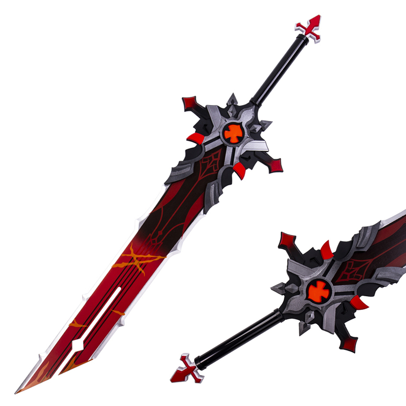 Genshin Impact Diluc Wolf Gravestone Wooden Bamboo Sword