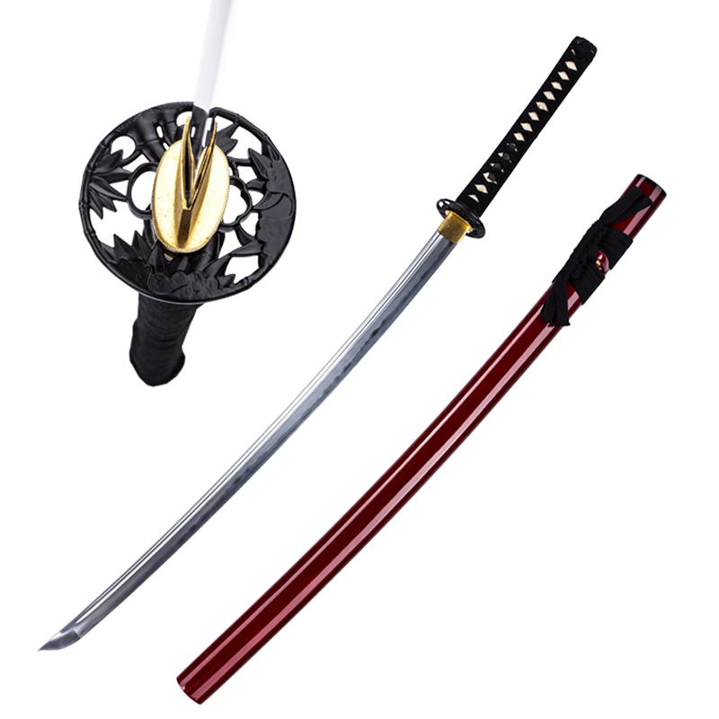 Hand Forged Japanese Samurai Katana Sword 1045 Carbon Steel Full Tang Battle Reday