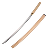 Tradittional Japanese Shirasaya Sword Wood Handle Handmade 1045 Carbon Steel Samurai Katana
