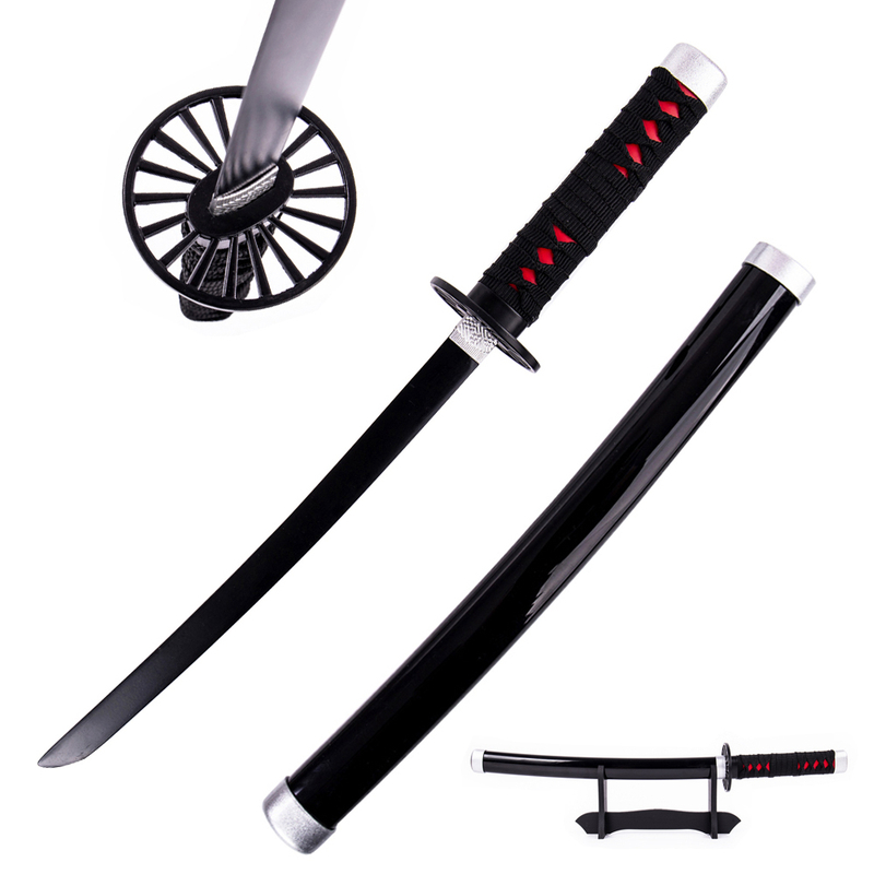 Anime Demon Slayer Tanto Sword Steel Tanjiro Kamado Nichirin Blade Mini Katana