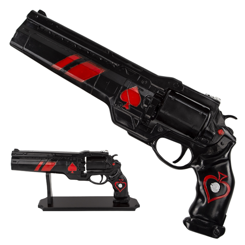 Destiny 2 Fiberglass Cosplay Prop Gun Model Ace of Spades Hand Cannon Red