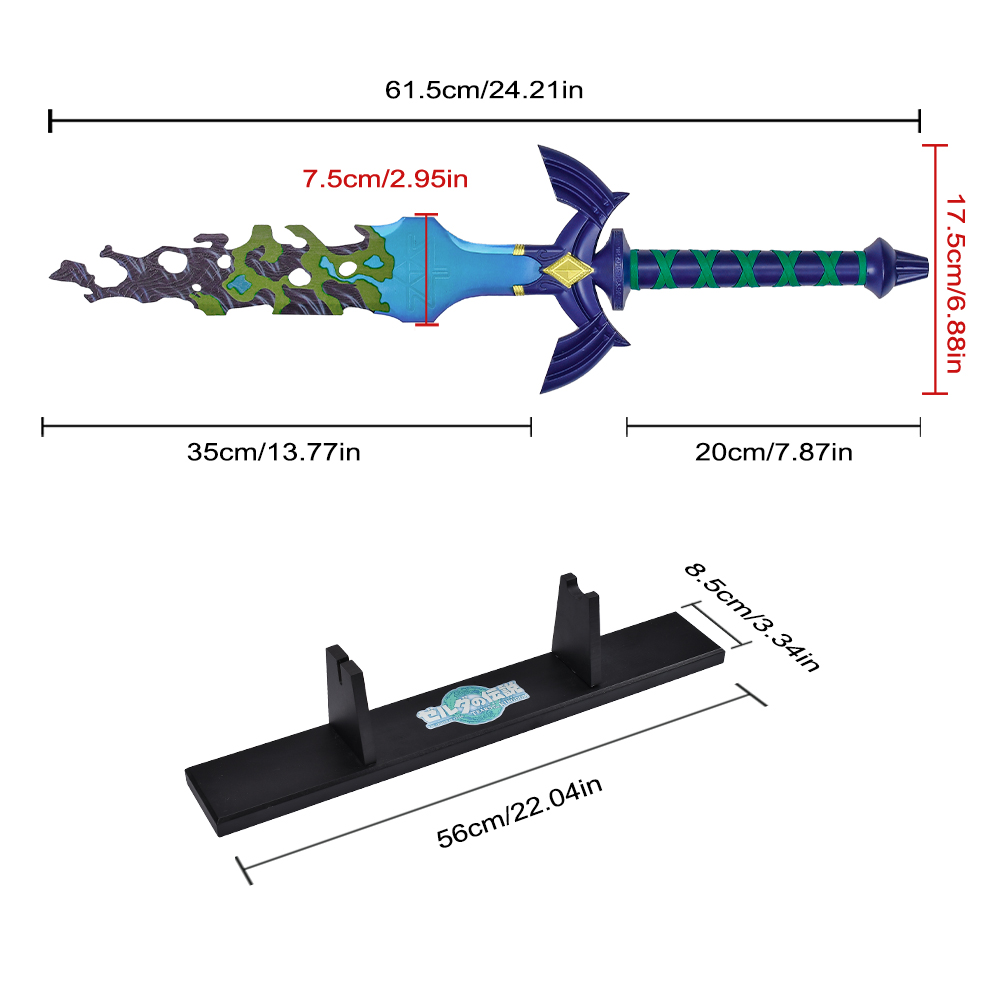 61.5cm Game the Legend of Zelda Tears of the Kingdom Weapon Real Metal Link Decayed Master Sword Replica