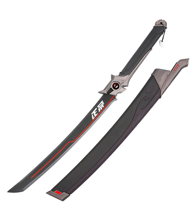 Metal Overwatch Oni Genji Skin Masamune Dragon Wakizashi Ninja Katana Sword