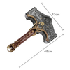 God of War Resin Fiberglass Cosplay Weapon Prop Mjolnir Thor Hammer Toy