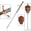 Edward the Black Prince Medieval Crusader Knight Long Sword with Display Plaque