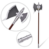 63in Full Matel Battle Double Headed Axe Frieren Beyond Journey's End Cosplay Weapon Stainless Steel Blade Stark Tomahawk