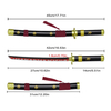 45cm Japanese Anime Stainless Steel Blade Weapon Roronoa Zoro Black Mini One Piece Enma Metal Katana Sword Replica