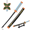 Wholesale 45cm Japanese Anime Demon Slayer Real Nichirin Blade Shinobu Kocho Katana Sword Original Metal with Plastic Stand