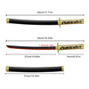 45cm Japanese Anime Demon Slayer Stainless Steel Blade Yoriichi Tsugikuni Real Metal Mini Katana Sword for Kids Role Play