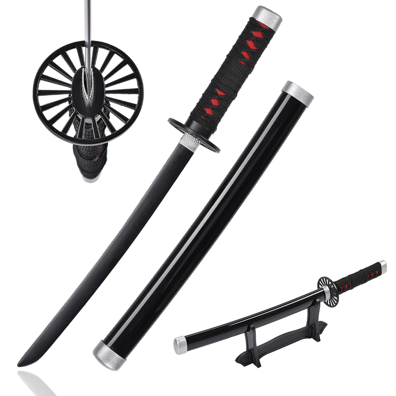 45cm Japanese Anime Demon Slayer Tanto Sword Steel Tanjiro Kamado Nichirin Blade Miniature Real Costume Katana