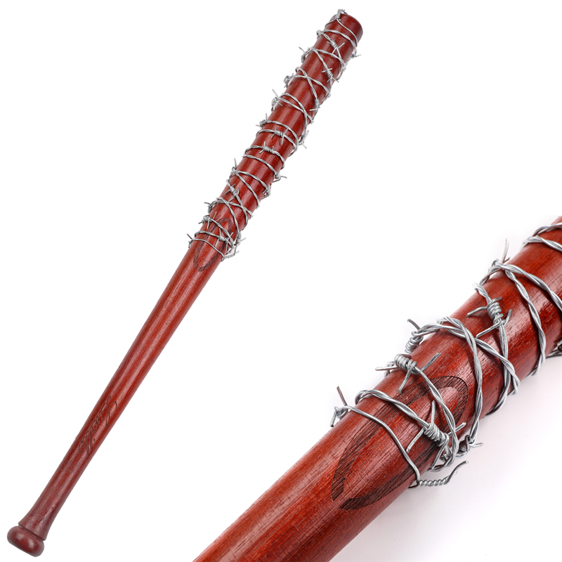 The Walking Dead Lucille Barbed Wire Wrapped Wood Negan Baseball Bat