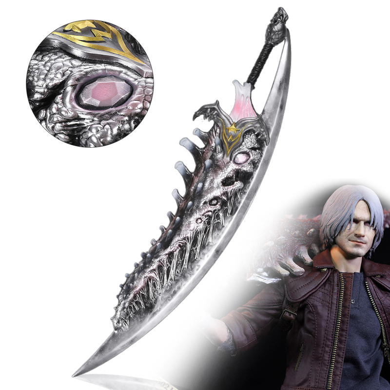 53in Video Game DMC Devil May Cry 5 Devil Arm Sparda Fantasy Fiberglass Cosplay Prop Dante Great Sword
