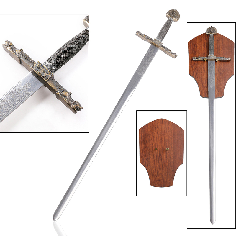 European Medieval Charlemagne Joyeuse Real Iron Sword for Sale