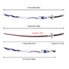 151cm Honkai Star Rail Cosplay Weapon Raiden Bosenmori Mei Stainless Steel Blade Katana Acheron Odachi Sword 