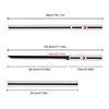 46cm Japanese Anime Naruto Dagger Stainless Steel Blade Weapon Sasuke Uchiha Kusanagi Metal White Mini Katana Sword 