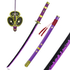 Japanese Anime One Piece 104cm Real Metal Weapon Replica Zoro Purple Enma Carbon Steel Katana Sword for Kidults Role Play