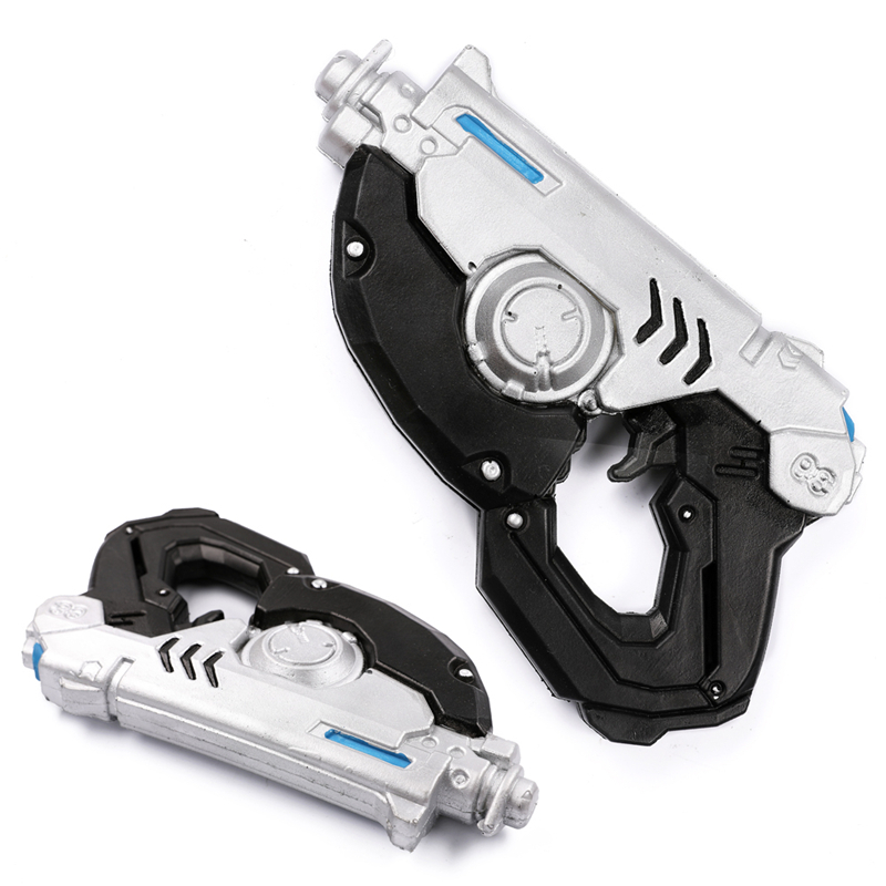 Silver Cosplay Pistol Overwatch Toy Tracer Foam Gun