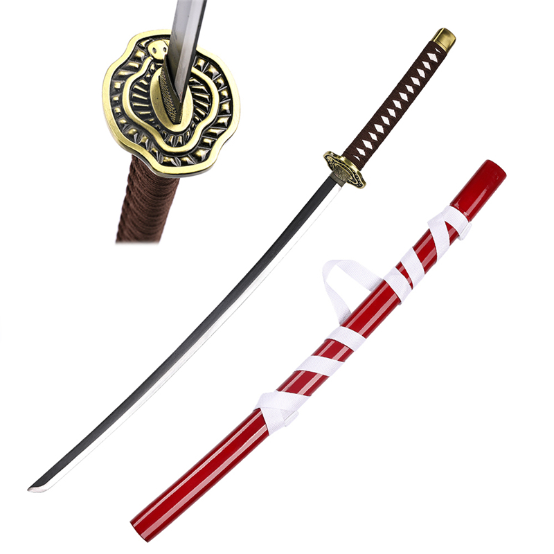 Anime Gintama Cosplay Prop Carbon Steel Katana Japanese Sword