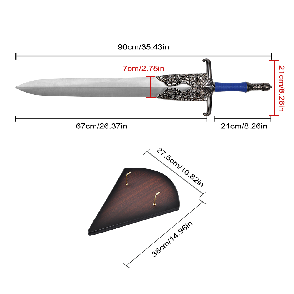 90cm Game Assassin's Creed Mirage Cosplay Weapon 440 Stainless Steel Blade Real Roshan Sword Replica