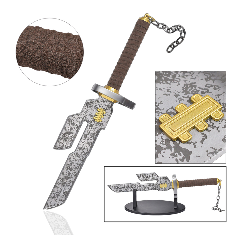 21.65in Anime Jujutsu Kaisen Etched Stainless Steel Blade Real Wepaon Toji Fushiguro Inverted Spear of Heaven Sword