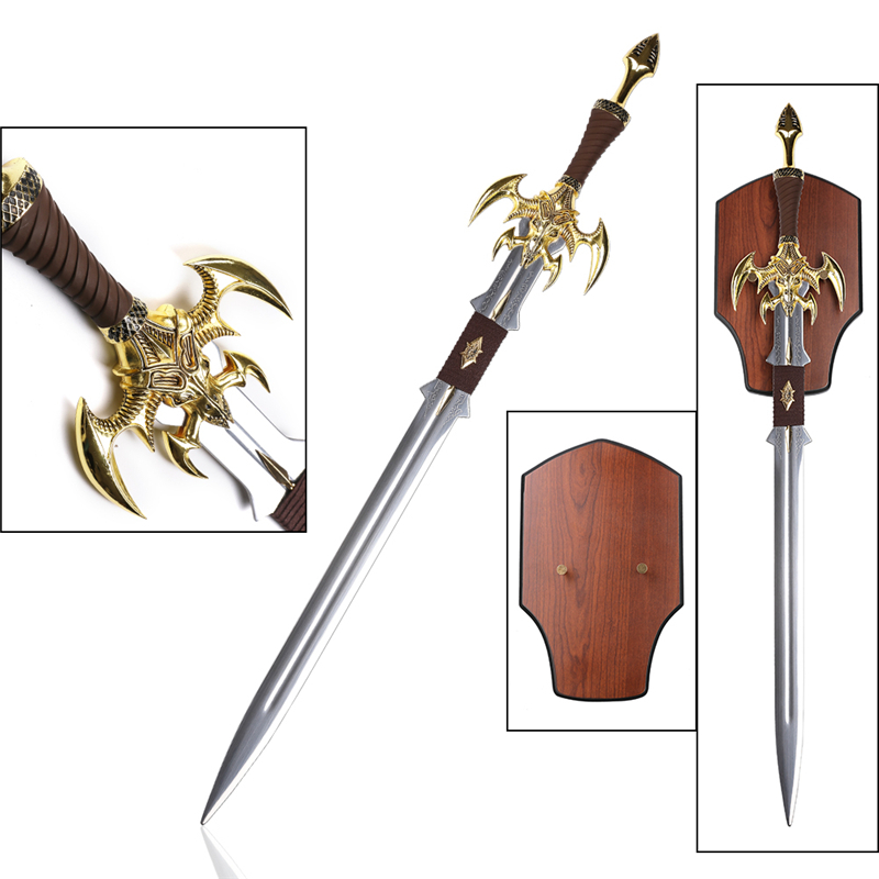 Golden WOW Warcraft 440 Stainless Steel Dark Elf Sword