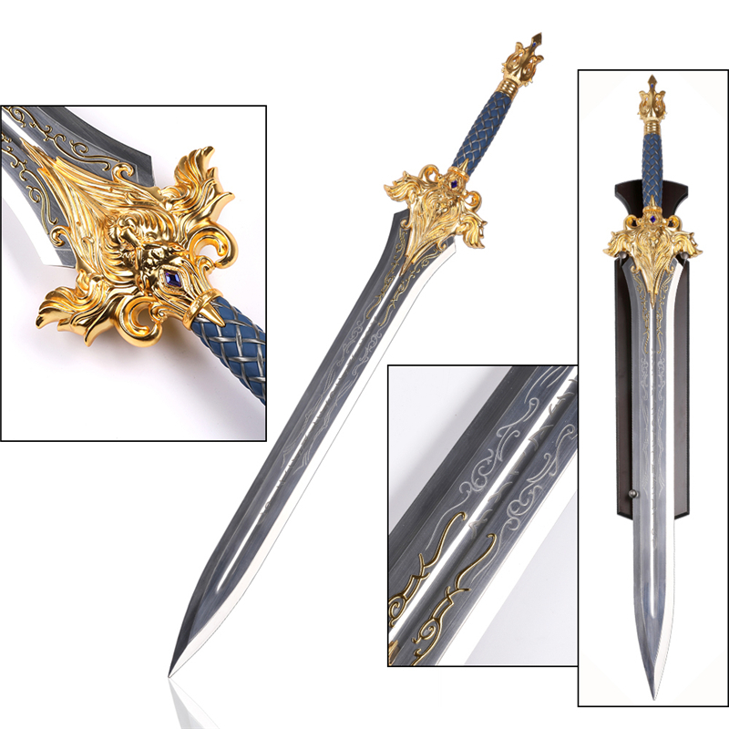 Movie Warcraft 440 Stainless Steel King Llane Sword