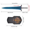 48in 3.7kg Video Game Elden Ring Two Handed Sword Fantasy Blue Stainless Steel Blade Dark Moon Greatsword 