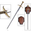 Steel Blade Medieval Collectible Knight Robin Hood Sword with Display Plaque