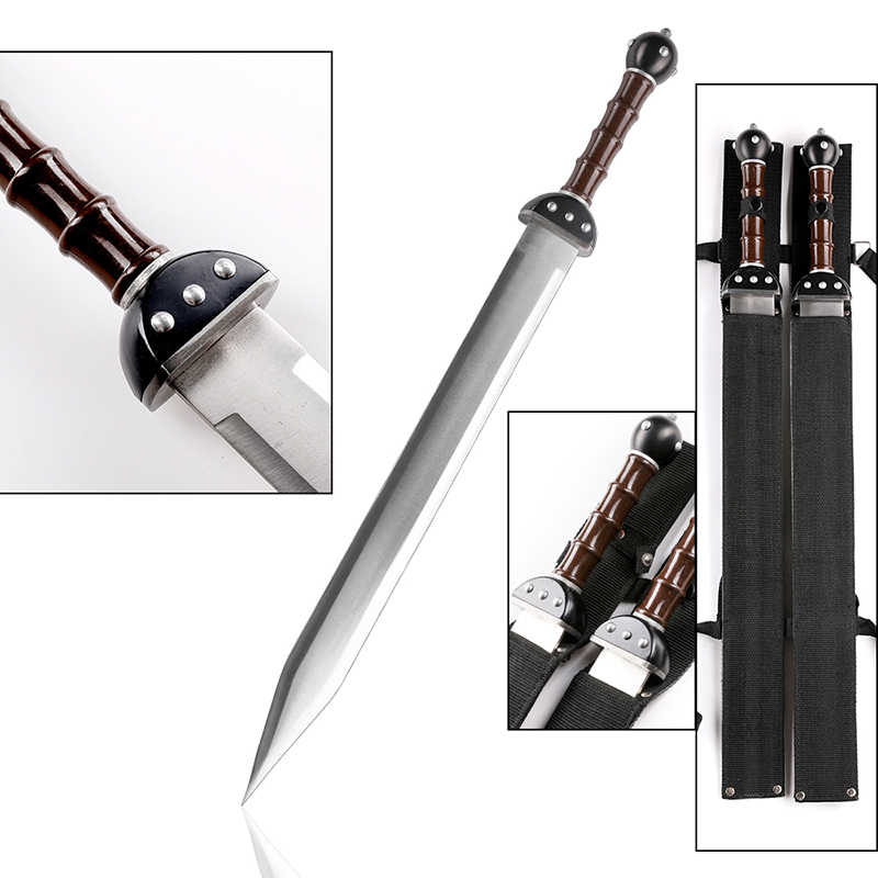 Maximus Roman Weapon Gladiator Warrior Twin Sword Set