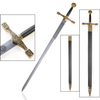 Medieval Weapon King Arthur Golden Stainless Steel Blade Excalibur Sword