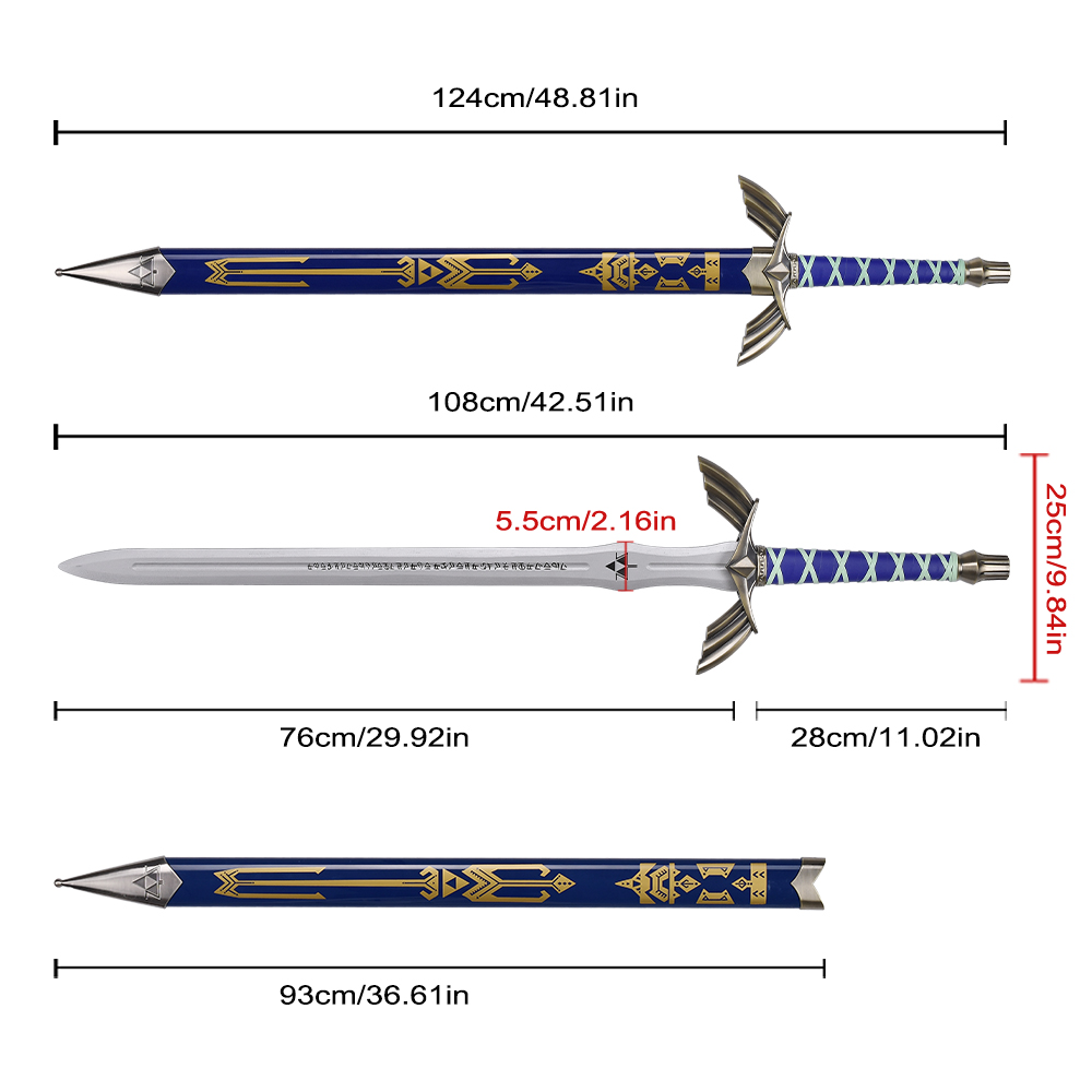 1:1 Scale The Legend of Zelda ABS Plastic Cospay Prop Bamboo Blade Link Master Skyward Sword Replica Toy