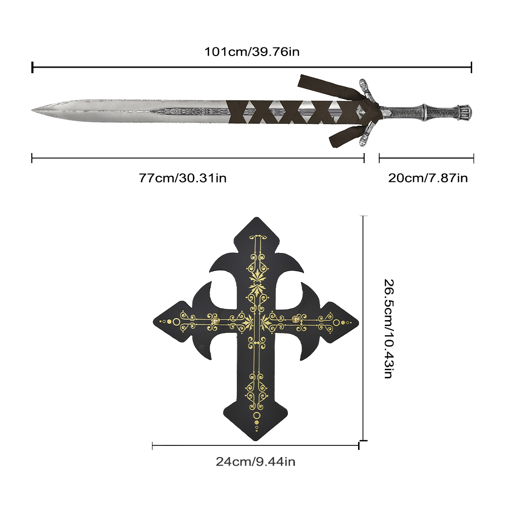 101cm Game Bloodborne Initial Version Real Weapon Replica Stainless Steel Blade Hunter Ludwig Holy Moonlight Sword