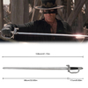 The Legend of Zorro Movie Replica PU Foam Larp Weapon Renaissance European Knight Zorro Rapier Sword Toy