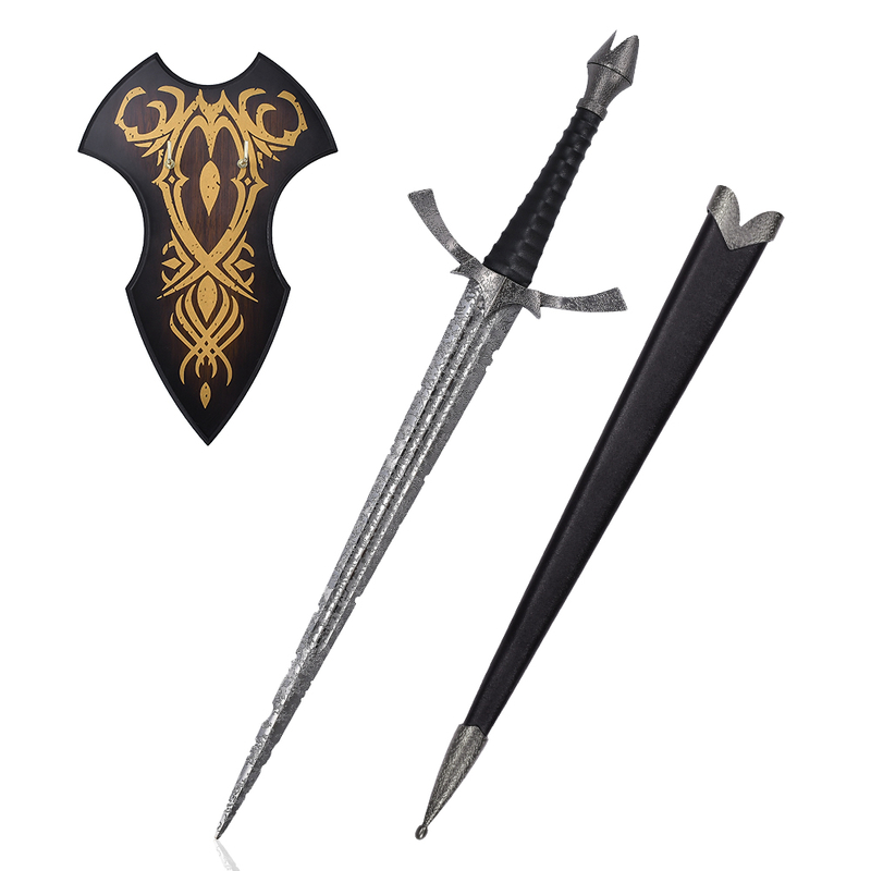 71cm Lord of the Rings Morgul Blade Nazgul Witch King of Angmar Stainless Steel Weapon Replica Wall Mount Real Steel Sword