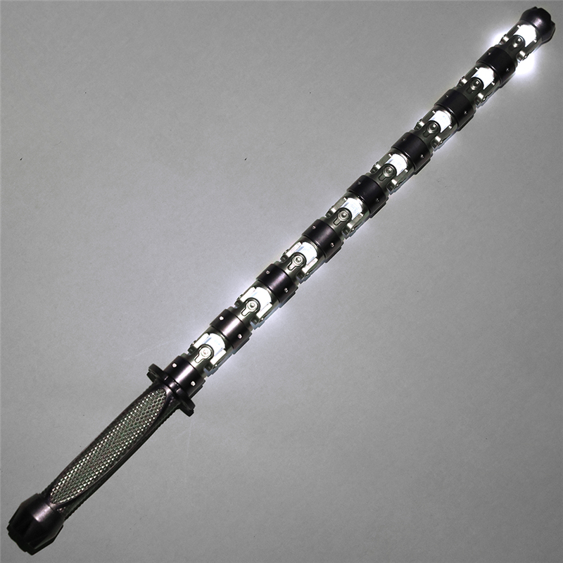 Silver Version Marvel Prop Replica Black Widow Batons with LED Light