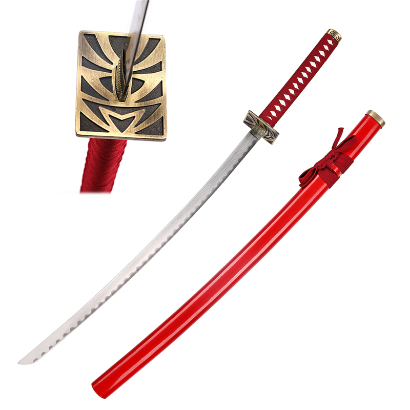 Anime Bleach Cosplay Prop Renji Abarai Samurai Sword - Buy samurai ...