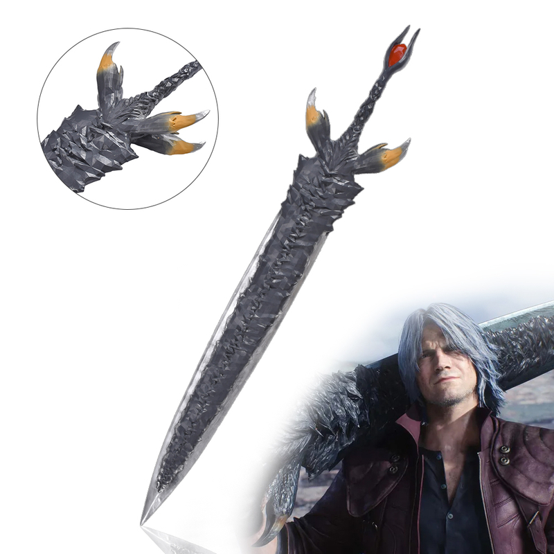 55in DMC Devil May Cry 5 Devil Sword Dante Fiberglass Cosplay Prop Danta Weapon Sword Replica 
