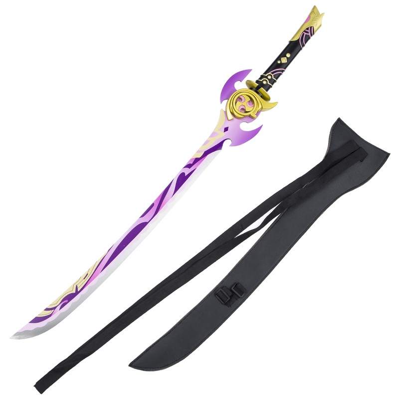 Genshin Impact Cosplay Weapon Baal Raiden Shogun Mistsplitter Reforged Sword Replica
