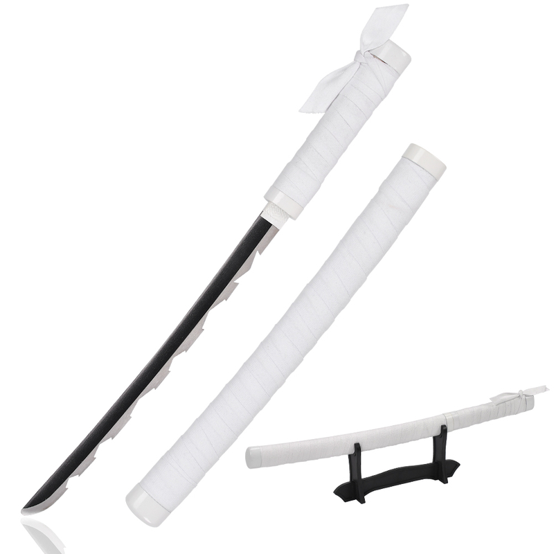 45cm Japanese Demon Slayer Manga Weapon Real Stainless Steel Nichirin Blade Inosuke Hashibira Katana Sword Replica