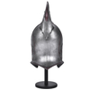 Lord of the Rings Hobbit Polyresin Fiberglass Prop Replica Elven Soldier Helm Rivendell Elf Helmet with Wood Display