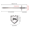 106cm Book Version Game of Thrones Real Weapon Replica Metal Wolf Head Longclaw Jon Snow Steel Sword