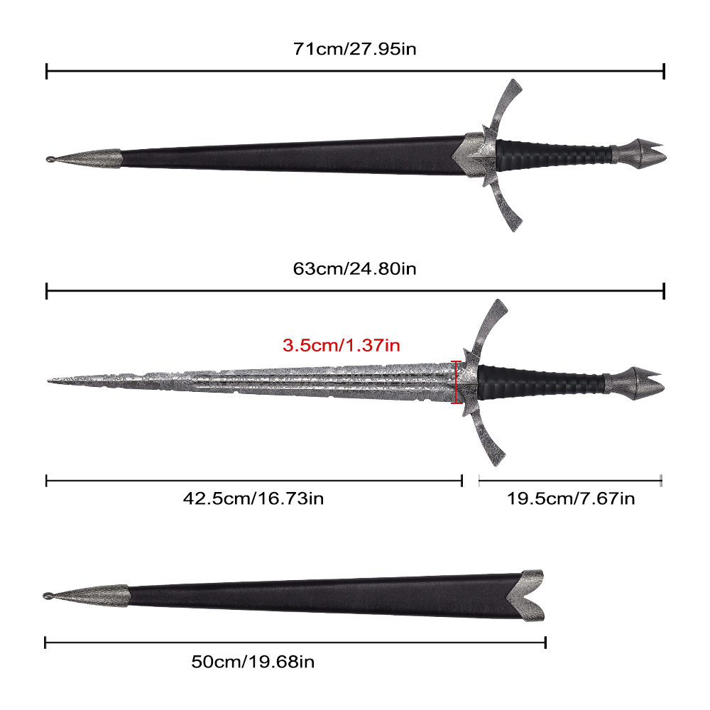71cm Lord of the Rings Morgul Blade Nazgul Witch King of Angmar Stainless Steel Weapon Replica Wall Mount Real Steel Sword